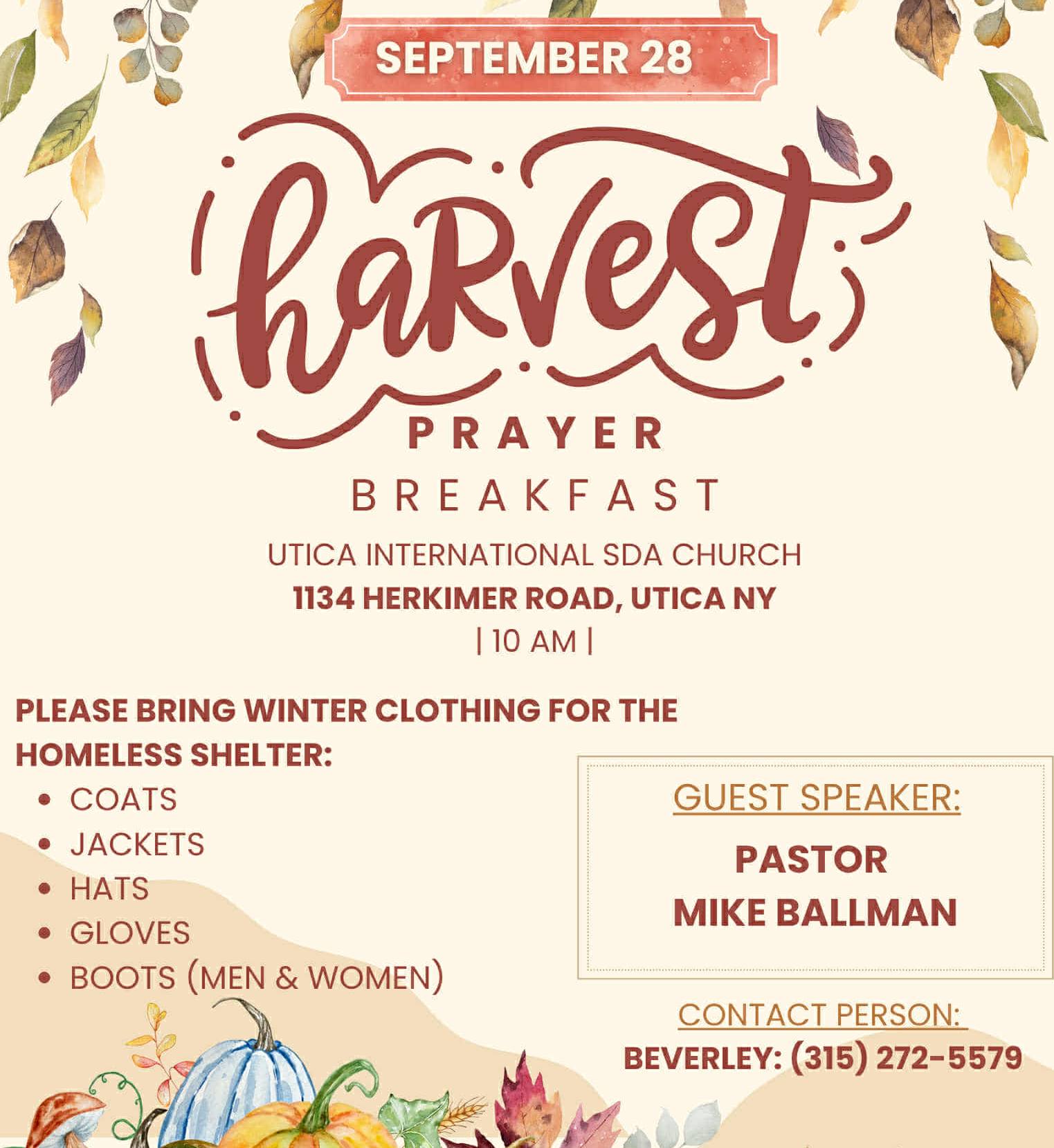 Harvest Shelter Donations